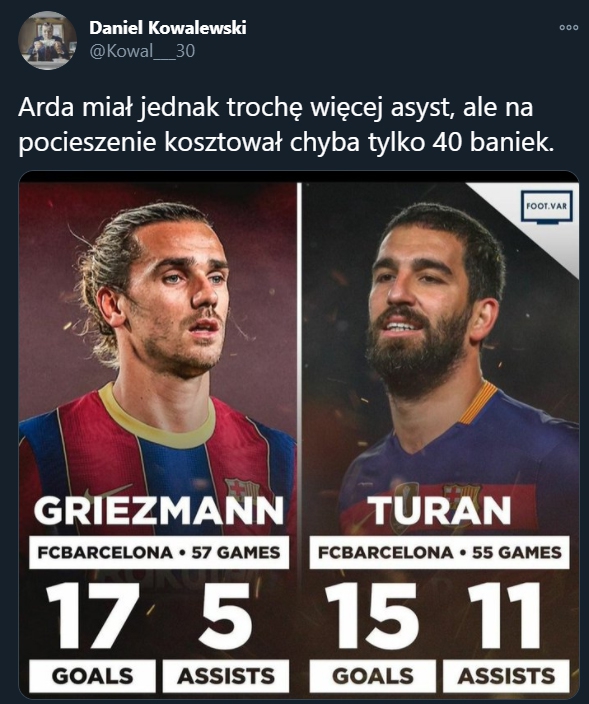 Arda Turan VS Griezmann w Barcelonie! [PORÓWNANIE]